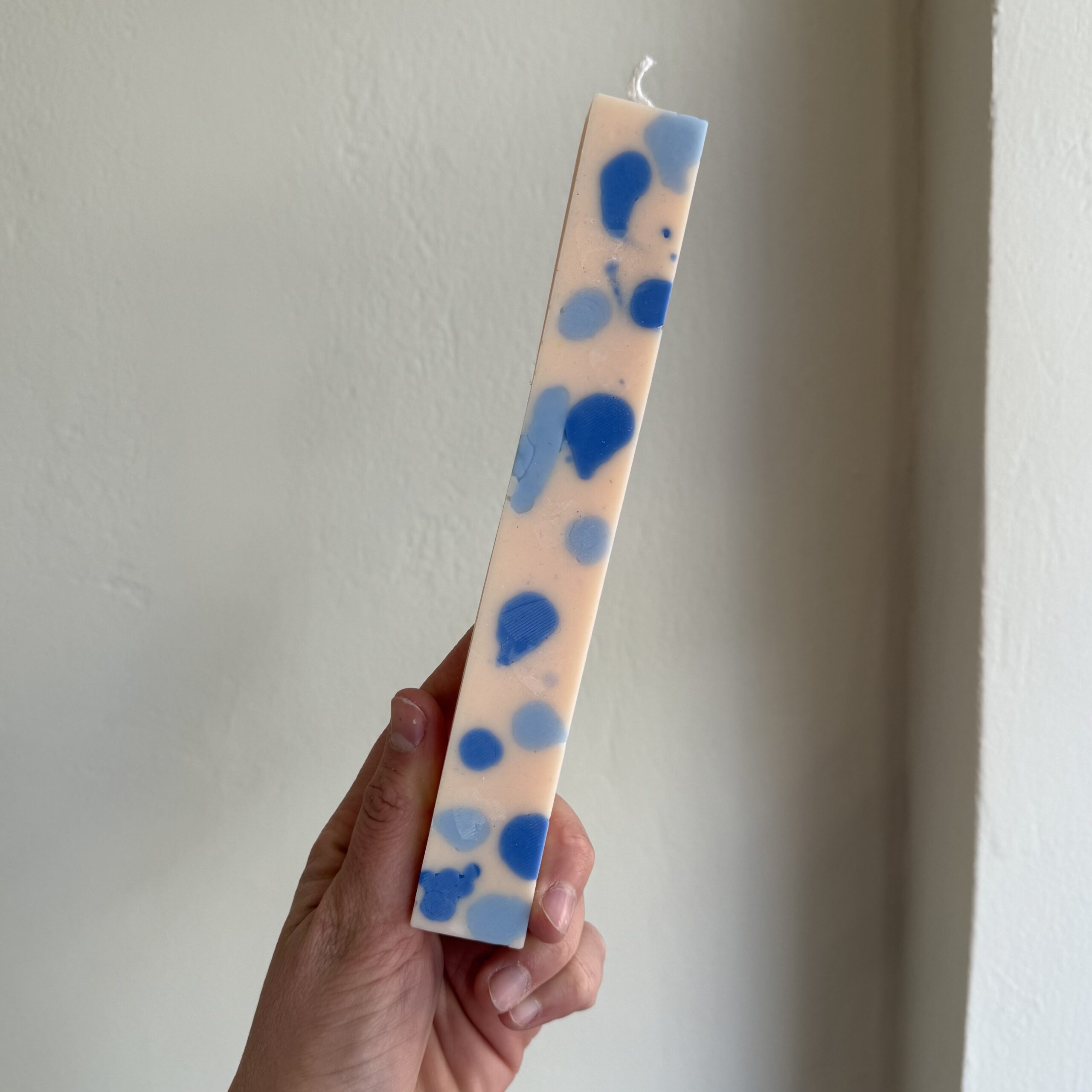 Λαμπάδα απλή με πιτσιλιές