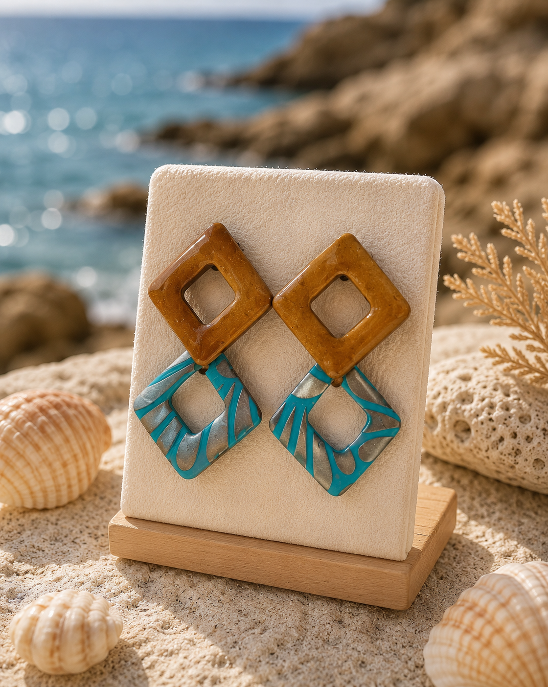 Σκουλαρίκια Turquoise Tide